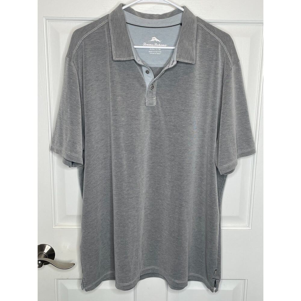 Tommy Bahama Men's Shoreline Surf Polo Shirt Sz XXL Performance Golf Active